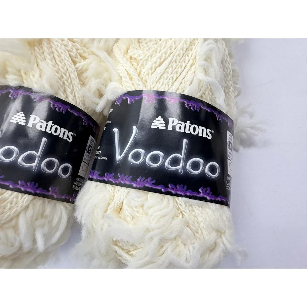 Patons Voodoo Yarn Lot Of 10-‎ Fleece Acrylic Nylon Blend 50g Each #2